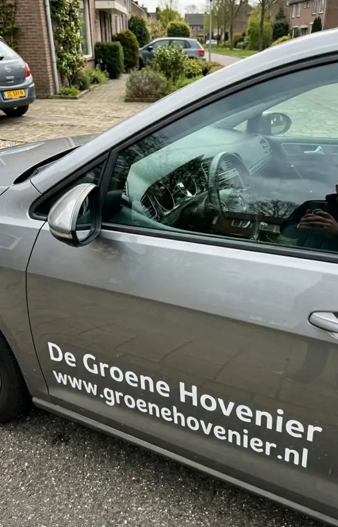 auto reclame sticker tekst