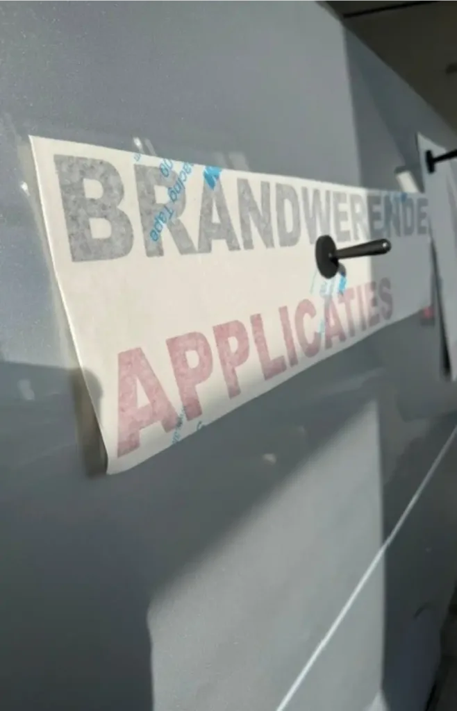 auto sticker brandweerende