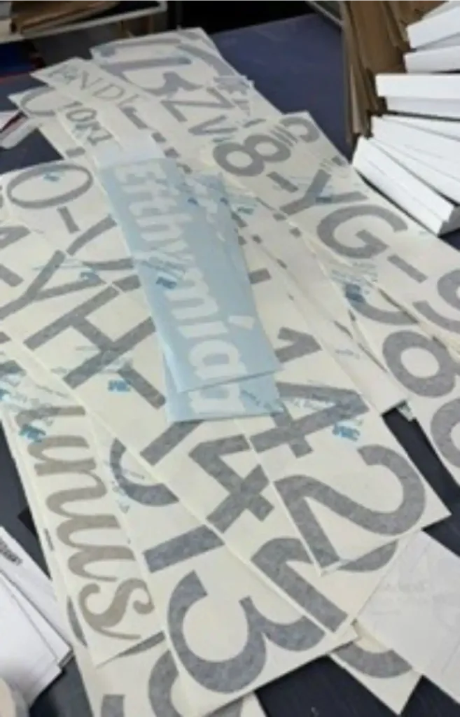 diverse stickers voor verzending
